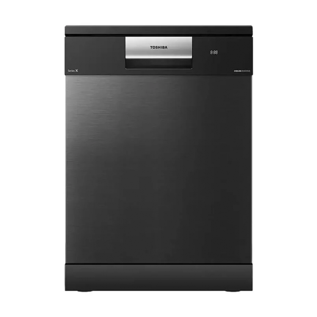 Toshiba - Free Standing Dishwasher, 16 place setting, 10 programs, Morandi Grey-DW-16F1ME(G)-G