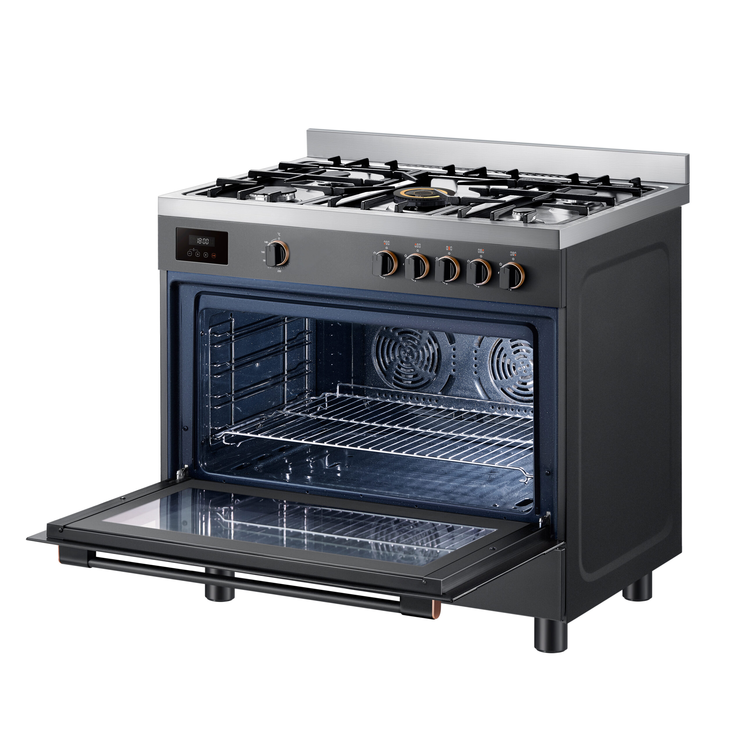 Toshiba 90 cm Gas Cooking Range - RQ1-90MG5GE(GR) - Image 2