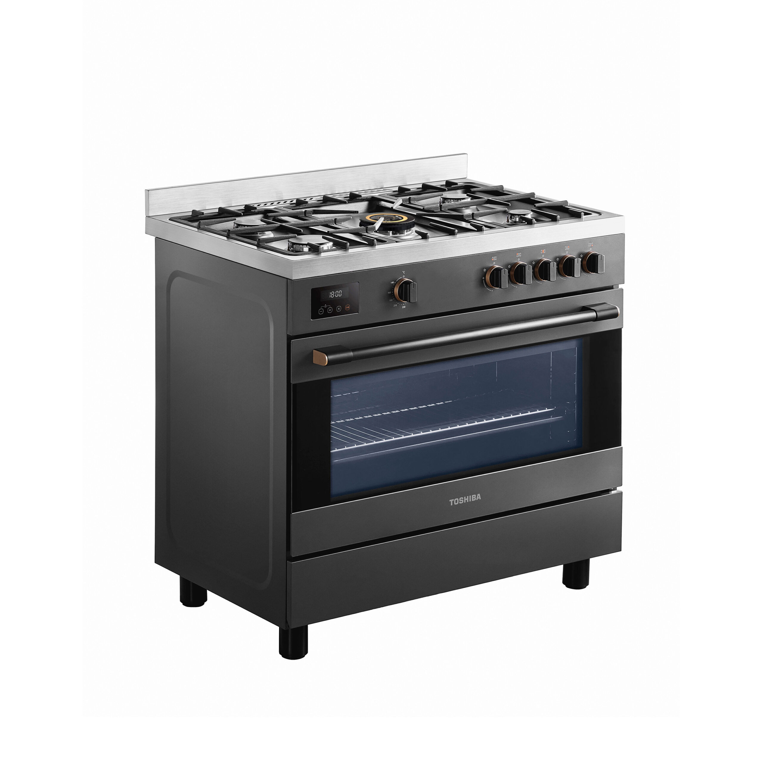 Toshiba 90 cm Gas Cooking Range - RQ1-90MG5GE(GR) - Image 5